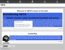 Tablet Screenshot of geyasports.org